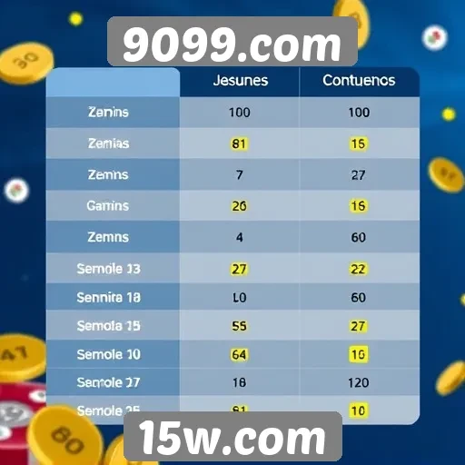 Comparação entre 9099.com e outros sites de jogos
